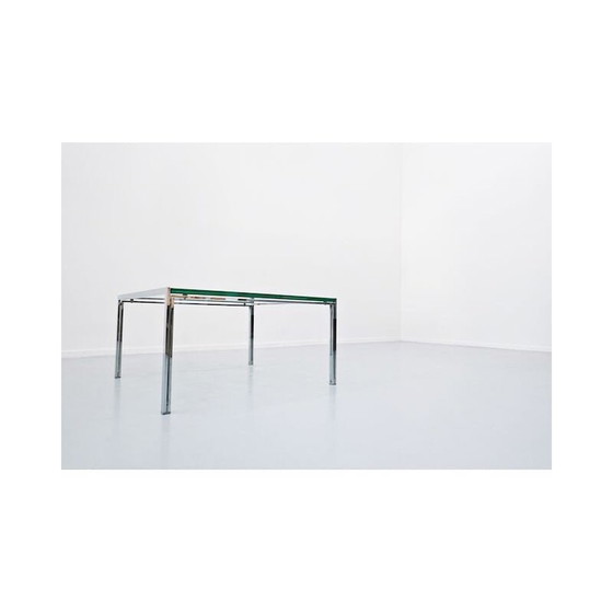Image 1 of Table basse vintage en verre et chrome, 1960