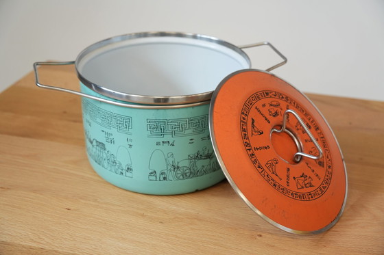 Image 1 of Siltal Carla Agnelli Blue Pot d'occasion - Vintage Italian Design