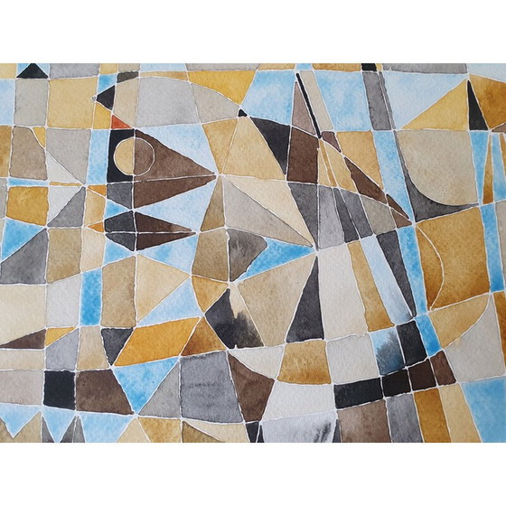 Image 1 of Aquarelle vintage sur papier n 484 de Jérémie Iordanoff, 2007