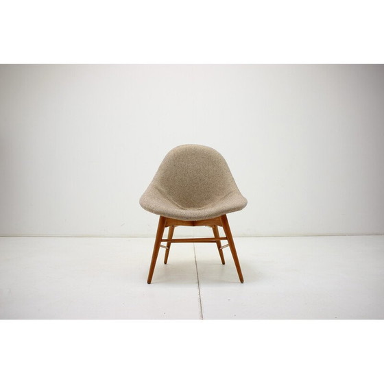 Image 1 of Fauteuil vintage Shell par Miroslav Navratil, Tchécoslovaquie années 1960