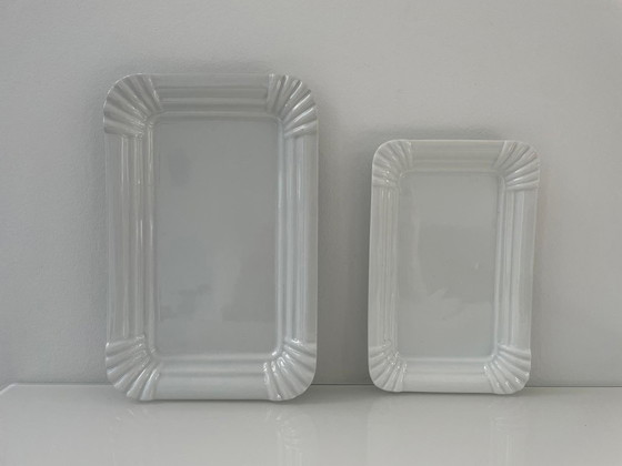 Image 1 of Ensemble de deux assiettes à frites en céramique, marque Royal Houseware