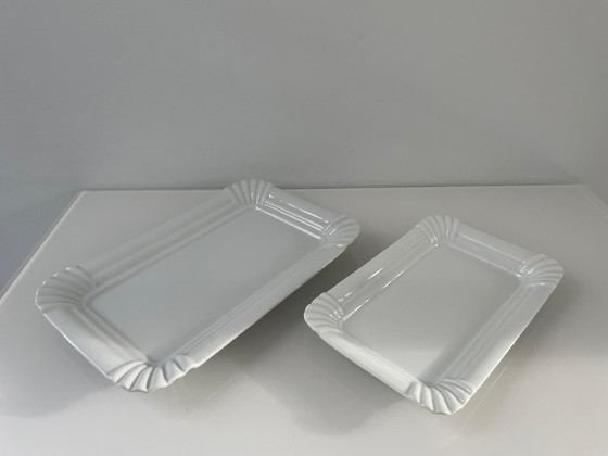 Image 1 of Ensemble de deux assiettes à frites en céramique, marque Royal Houseware