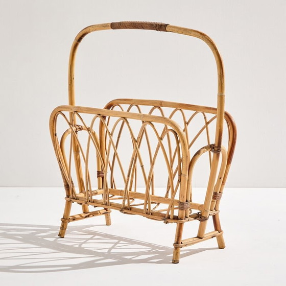 Image 1 of Porte-revues vintage en bambou