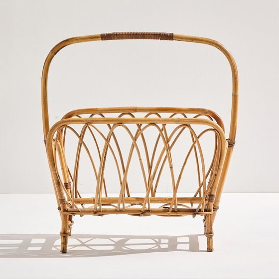 Image 1 of Porte-revues vintage en bambou