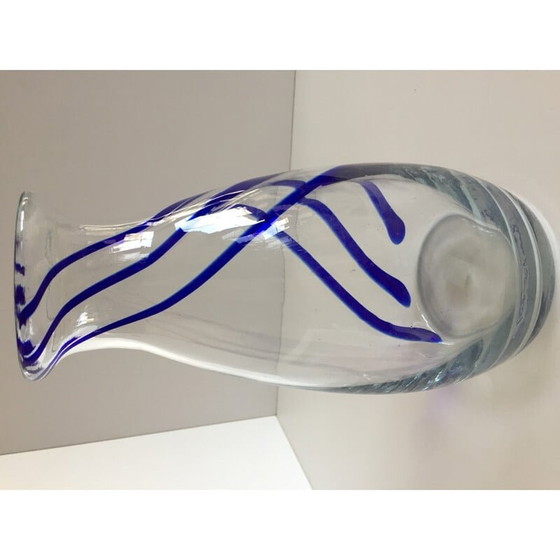 Image 1 of Vase vintage en verre épais