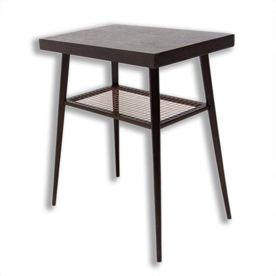 Image 1 of Table d'appoint vintage en bois de chêne pour Dřevopodnik Holešov, Tchécoslovaquie années 1960