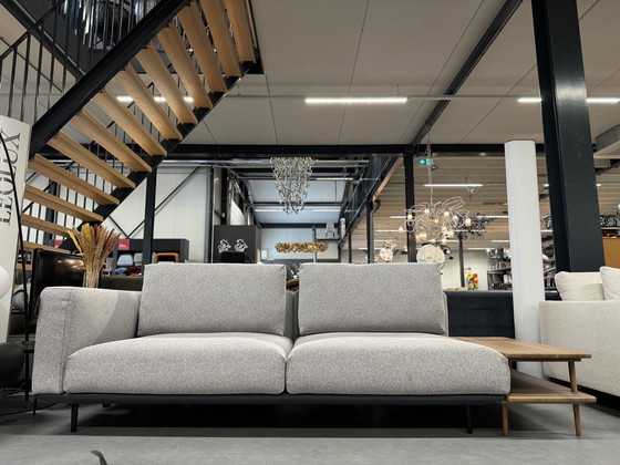 Image 1 of Rolf Benz Volo Canapé en tissu avec table en noyer