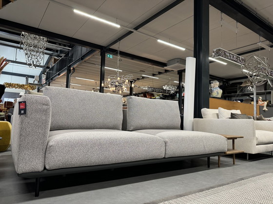 Image 1 of Rolf Benz Volo Canapé en tissu avec table en noyer