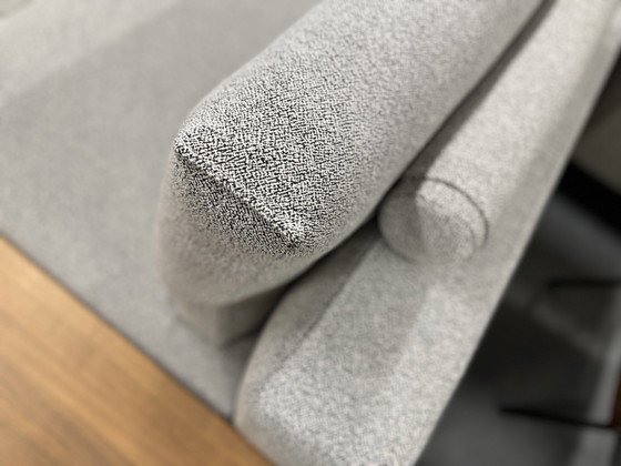 Image 1 of Rolf Benz Volo Canapé en tissu avec table en noyer