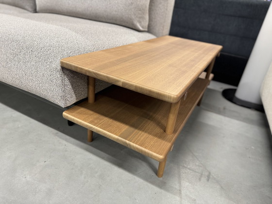 Image 1 of Rolf Benz Volo Canapé en tissu avec table en noyer