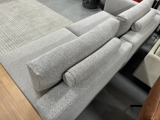 Image 1 of Rolf Benz Volo Canapé en tissu avec table en noyer