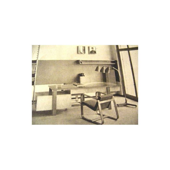 Image 1 of Ensemble table basse et fauteuil vintage par Giuseppe Pagano pour Gino Maggioni, 1940