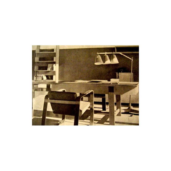 Image 1 of Ensemble table basse et fauteuil vintage par Giuseppe Pagano pour Gino Maggioni, 1940