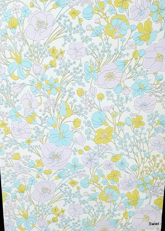 Image 1 of 4174 Papier peint floral pastel vintage et joyeux