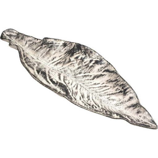 Feuille en céramique vintage de Pol Chambost, 1950