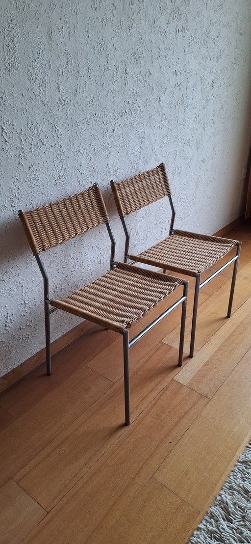 2X Martin Visser chaise de salle à manger SE05