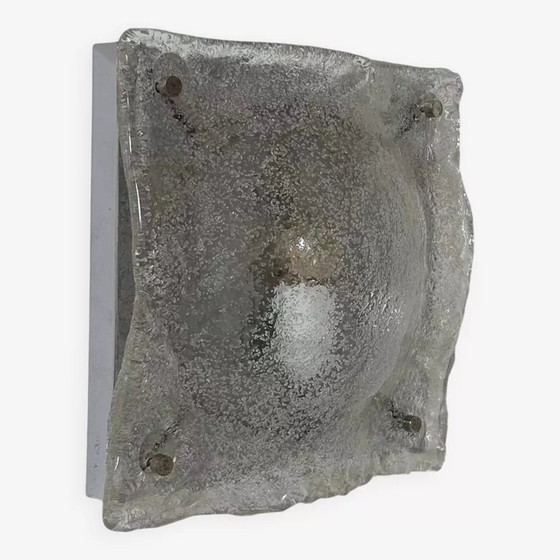 Image 1 of Applique Vintage Murano, Verre Et Chrome, Italie 1970