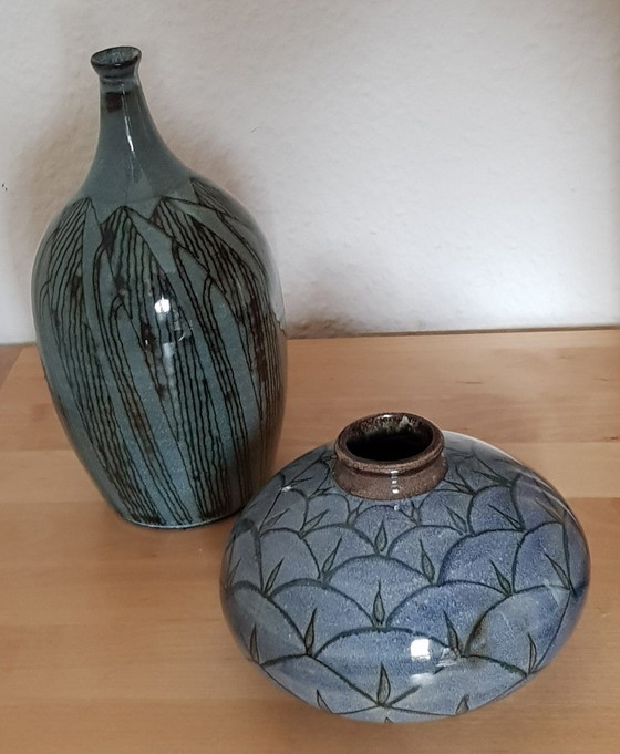 Image 1 of 2X Vases en céramique de Rudolf Knörlein