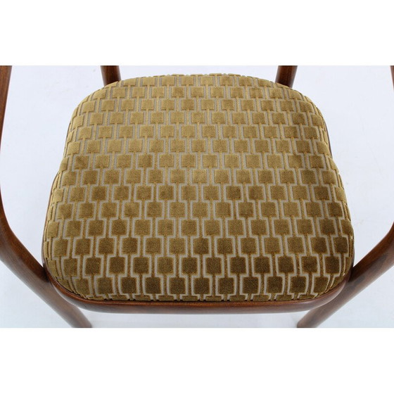 Image 1 of Chaise vintage en tissu Kirkby par Antonin Suman pour Ton, Tchécoslovaquie 1970