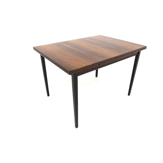 Image 1 of Table de salle à manger extensible "portfolio" en bois de rose, Suède 1960