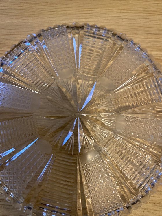 Image 1 of Mid Century Assiette à dessert en cristal