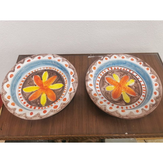 Image 1 of Paire d'assiettes en céramique vintage de Giovanni De Simone