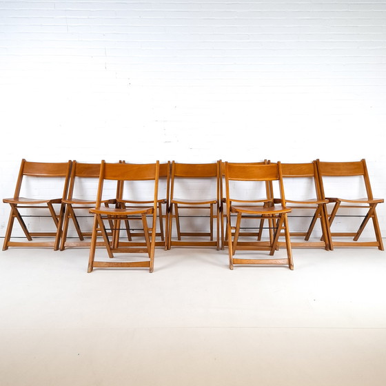 Image 1 of 9X chaises pliantes vintage