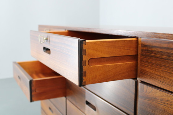 Image 1 of 1960S Rare Kai Winding Chest Of Drawers Or Sideboard, Restauré