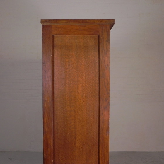 Image 1 of Armoire à volets roulants en chêne avec 3 volets, hauteur 180 cm