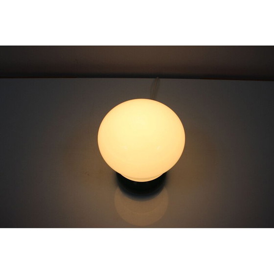 Image 1 of Lampe de table vintage en verre et céramique par Ivan Jakeš pour Osvetlovaci Sklo, Tchécoslovaquie 1960
