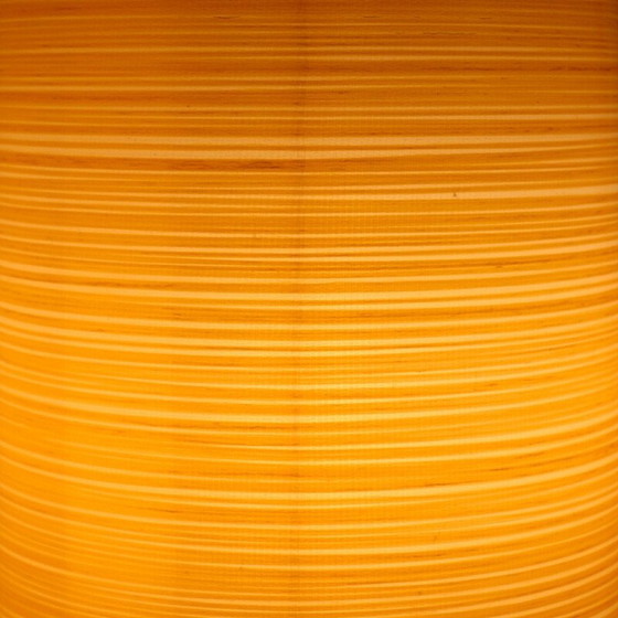 Image 1 of Ensemble de 4 lampes suspendues vintage en verre tressé et fil de Kevlar jaune par Marc Sadler, Italie 2000