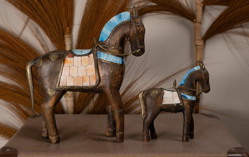 Ensemble de chevaux Marwari (objet de collection)