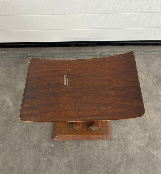 Image 1 of Table d'appoint design vintage Eléphant Teck 1950s