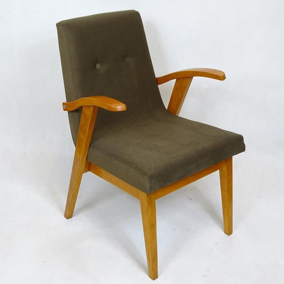 Image 1 of Fauteuil vintage par Mieczysław Puchała pour Bystrzyckie Zakłady Mebli - 1950s