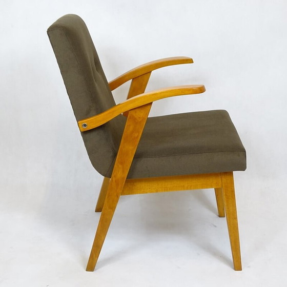Image 1 of Fauteuil vintage par Mieczysław Puchała pour Bystrzyckie Zakłady Mebli - 1950s
