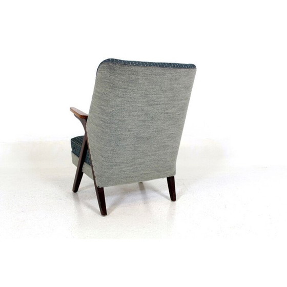 Image 1 of Fauteuil vintage bleu-gris, Suède, scandinave 1960