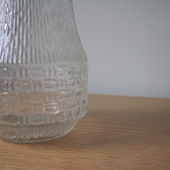 Image 1 of Vase en verre pressé à motifs Mcm 1960S