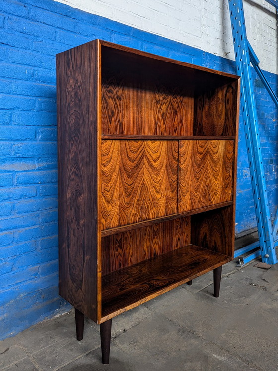 Image 1 of Bibliothèque vintage/ Portes coulissantes, A/S Skovby Møbelfabrik Danemark