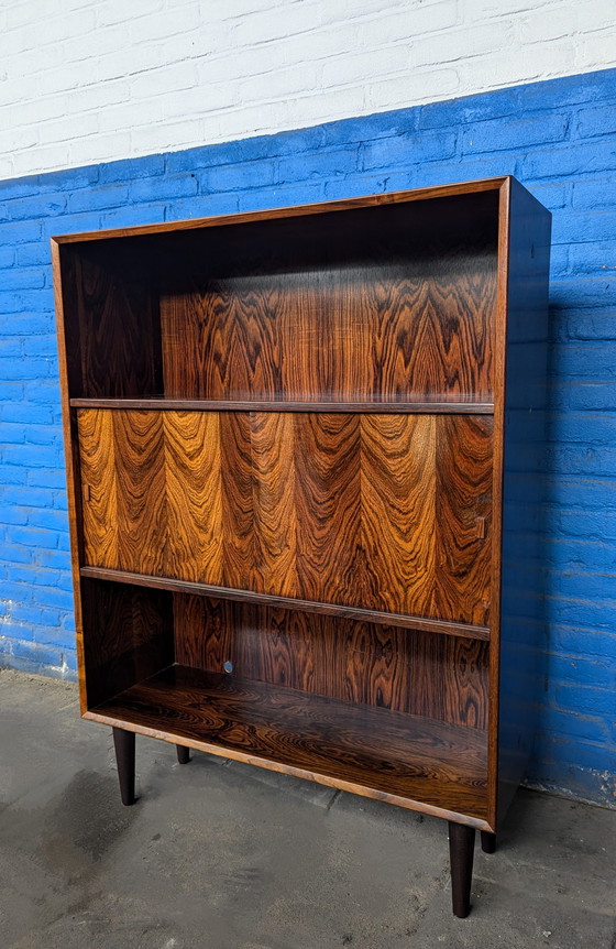 Image 1 of Bibliothèque vintage/ Portes coulissantes, A/S Skovby Møbelfabrik Danemark