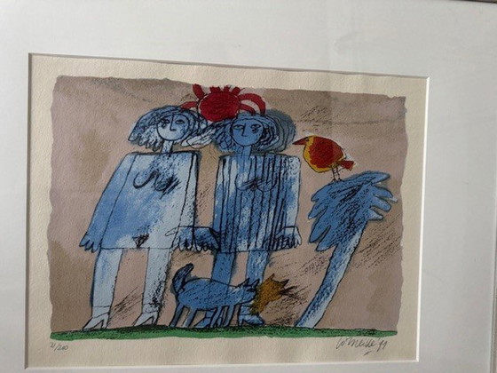 Image 1 of Belle sérigraphie de Corneille de la collection Promenade