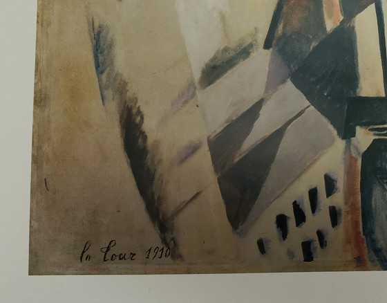 Image 1 of Robert Delaunay : "La Tour Eifel, 1910". Signé dans la plaque.