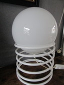 Lampe de table à boule Woja vintage des années 1970