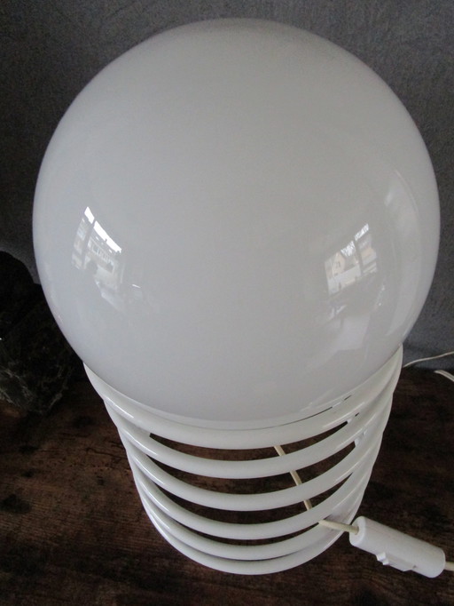 Lampe de table à boule Woja vintage des années 1970