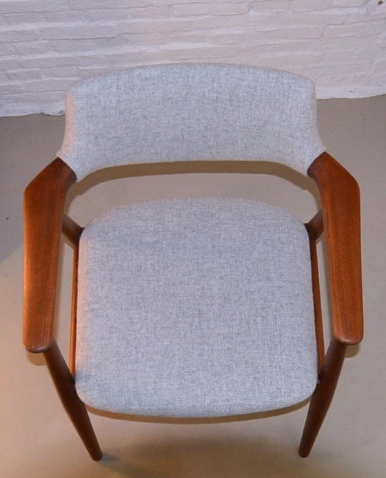 Image 1 of Chaise Erik Kirkegaard, années 1960 Vintage, Pour Glostrup, Modèle Gm11, Danois, Teck