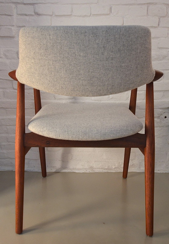 Image 1 of Chaise Erik Kirkegaard, années 1960 Vintage, Pour Glostrup, Modèle Gm11, Danois, Teck