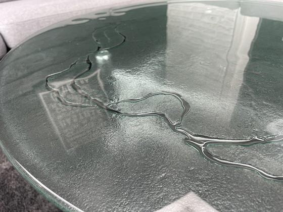 Image 1 of Table basse vintage verre à glace spécimen unique et rare