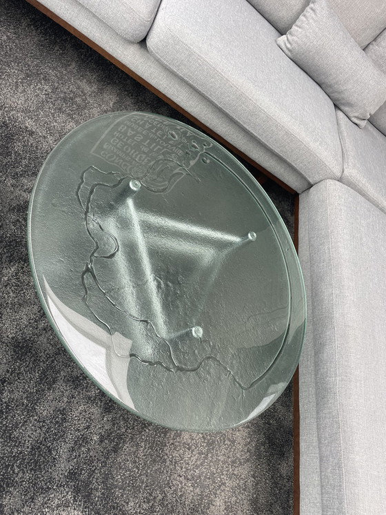 Image 1 of Table basse vintage verre à glace spécimen unique et rare