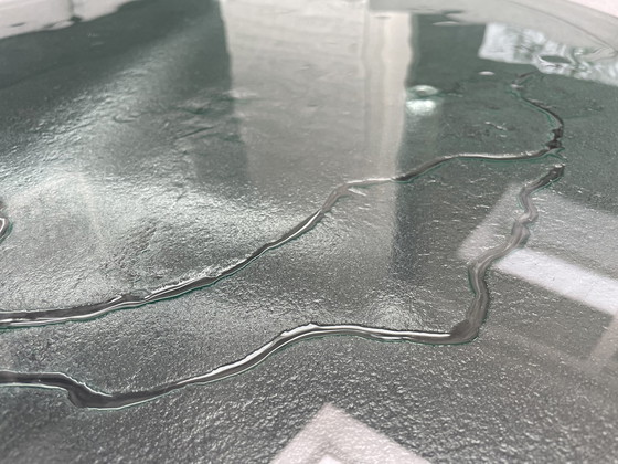 Image 1 of Table basse vintage verre à glace spécimen unique et rare