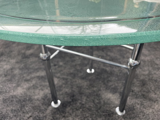 Image 1 of Table basse vintage verre à glace spécimen unique et rare