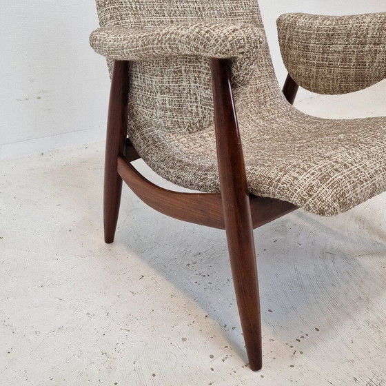 Image 1 of Fauteuil vintage en teck par Louis Van Teeffelen pour Wébé, Pays-Bas 1960